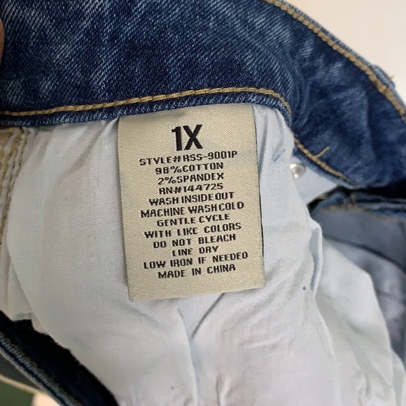 2 Nwt American Bazi 1X Denim Jogger Shorts - Picture 10 of 10